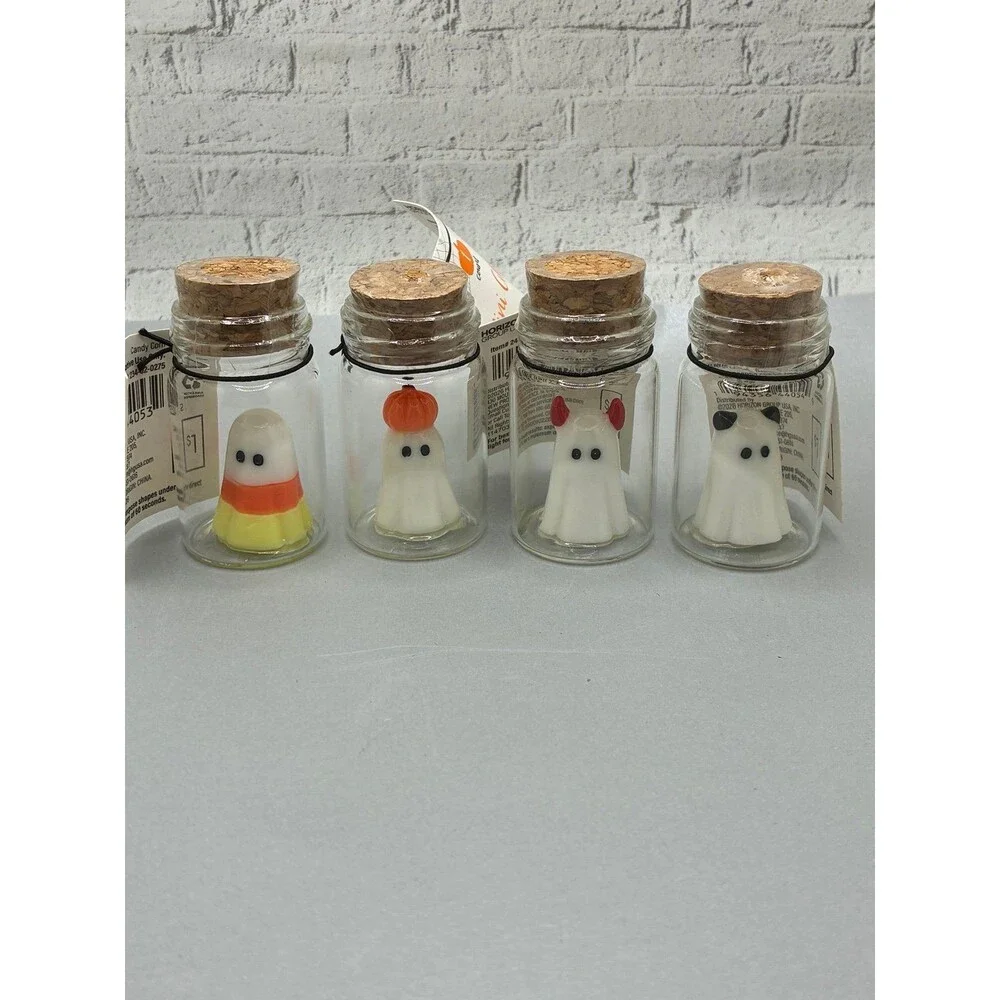Target Bullseye Playground Halloween Mini Ghosts In glass Bottles